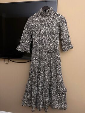 knee length dresses for ladies Clara Cord Midi Dress-Multi, Ornate Meadow